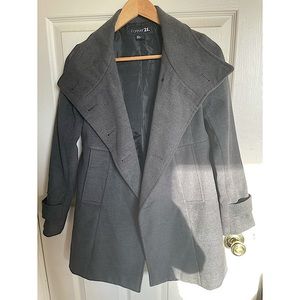 Grey pea coat
